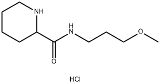 N-(3-Methoxypropyl)-2-piperidinecarboxamidehydrochloride Struktur