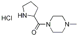 (4-Methyl-1-piperazinyl)(2-pyrrolidinyl)methanonehydrochloride Struktur