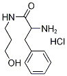 2-Amino-N-(3-hydroxypropyl)-3-phenylpropanamidehydrochloride Struktur