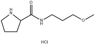 N-(3-Methoxypropyl)-2-pyrrolidinecarboxamidehydrochloride Struktur