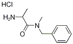 2-Amino-N-benzyl-N-methylpropanamide hydrochloride Struktur