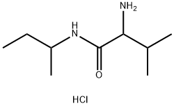 2-Amino-N-(sec-butyl)-3-methylbutanamidehydrochloride Struktur