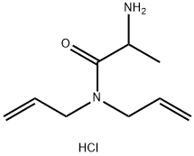 N,N-Diallyl-2-aminopropanamide hydrochloride Struktur