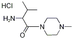 2-Amino-3-methyl-1-(4-methyl-1-piperazinyl)-1-butanone hydrochloride Struktur