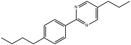 2-(4-n-Butylphenyl)-5-n-propyl-pyrimidine Struktur