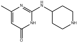 6-Methyl-2-(piperidin-4-ylaMino)-3H-pyriMidin-4-one Struktur