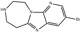 6H-Pyrido[3',2':4,5]iMidazo[1,2-d][1,4]diazepine, 3-broMo-7,8,9,10-tetrahydro- Struktur