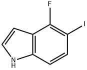 1H-Indole, 4-fluoro-5-iodo- Struktur