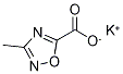 potassium 3-methyl-1,2,4-oxadiazole-5-carboxylate Struktur