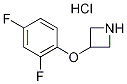 3-(2,4-Difluorophenoxy)azetidine hydrochloride Struktur