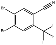 Benzonitrile, 4,5-dibroMo-2-(trifluoroMethyl)- Struktur