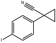 1-(4-iodophenyl)cyclopropanecarbonitrile Struktur