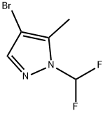 4-bromo-1-(difluoromethyl)-5-methyl-1H-pyrazole(SALTDATA: FREE) Struktur