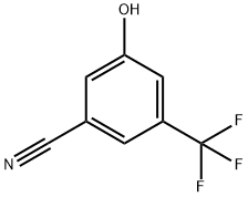 3-Cyano-5-(trifluoromethyl)phenol, 3-Cyano-5-hydroxybenzotrifluoride Struktur