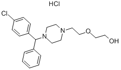 2-[2-[4-[(4-chlorophenyl)phenylmethyl]piperazin-1-yl]ethoxy]ethanol hydrochloride