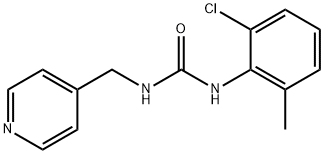 N-(2-chloro-6-methylphenyl)-N'-(4-pyridinyl)urea Struktur