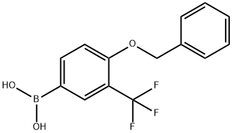 4-Benzyloxy-3-(trifluoroMethyl)phenylboronicacid Structure