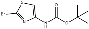 tert-butyl 2-bromothiazol-4-ylcarbamate Struktur