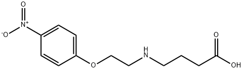 Butanoic acid, 4-[[2-(4-nitrophenoxy)ethyl]aMino]- Struktur