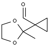 Cyclopropanecarboxaldehyde,  1-(2-methyl-1,3-dioxolan-2-yl)- Struktur