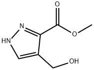 1H-Pyrazole-3-carboxylicacid,4-(hydroxymethyl)-,methylester(9CI) Struktur