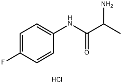 2-Amino-N-(4-fluorophenyl)propanamidehydrochloride Struktur