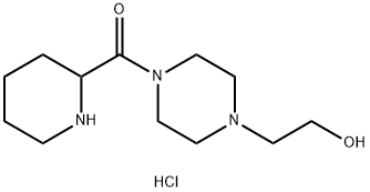 [4-(2-Hydroxyethyl)-1-piperazinyl](2-piperidinyl)-methanone hydrochloride Struktur