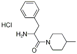 2-Amino-1-(4-methyl-1-piperidinyl)-3-phenyl-1-propanone hydrochloride Struktur