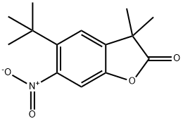 2(3H)-Benzofuranone, 5-(1,1-diMethylethyl)-3,3-diMethyl-6-nitro- Struktur