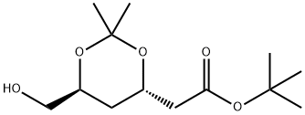 (4R,6S)-6-(ヒドロキシメチル)-2,2-ジメチル-1,3-ジオキサン-4-酢酸 tert-ブチル 化學(xué)構(gòu)造式