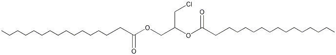 rac 1,2-Bis-palmitoyl-3-chloropropanediol-13C5 Struktur