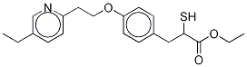 α-Thio-4-[2-(5-ethyl-2-pyridinyl)ethoxy]benzenepropanoic Acid Ethyl Ester Struktur