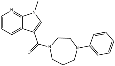 1-Methylpyrrolo[2,3-b]pyridine-3-carboxylic Acid N-Phenyl Homopiperazine Amide Struktur