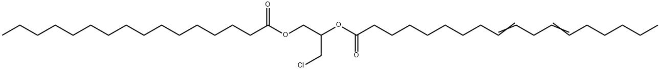 rac-1-Palmitoyl-2-linoleoyl-3-chloropropanediol Struktur