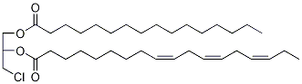 rac-1-Palmitoyl-2-linolenoyl-3-chloropropanediol-d5 Struktur