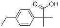 2-(4-ethylphenyl)-2-Methylpropanoic acid Struktur