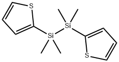 Di(2-thienyl)-1,1,2,2-tetramethyldisilane, 97% Struktur