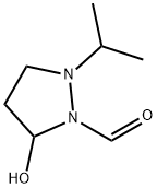 1-Pyrazolidinecarboxaldehyde, 5-hydroxy-2-(1-methylethyl)- (9CI) Struktur