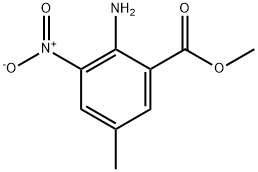 methyl 2-amino-5-methyl-3-nitrobenzoate Struktur