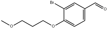 3-BroMo-4-(3-Methoxypropoxy)benzaldehyde Struktur