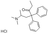 (+-)-METHADONE HYDROCHLORIDE--DEA Struktur