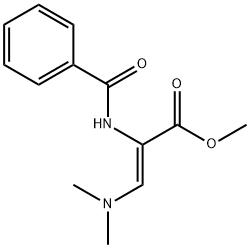 METHYL (Z)-2-BENZOYLAMINO-3-DIMETHYLAMINOPROPENOATE, 98% Struktur