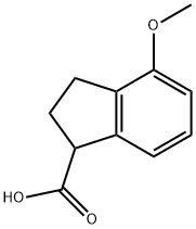 2,3-DIHYDRO-4-METHOXY-1H-INDENE-1-CARBOXYLIC ACID Struktur