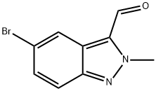 5-Bromo-2-methyl-2H-indazole-3-carbaldehyde Struktur