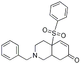 2-benzyl-4a-(phenylsulfonyl)-2,3,4,4a,8,8a-hexahydroisoquinolin-7(1H)-one Struktur