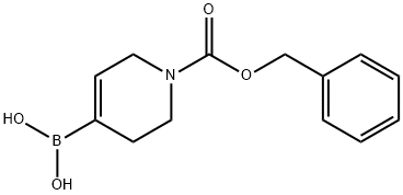 N-CBZ-1,2,3,6-tetrahydropyridin-4-ylboronic acid Struktur