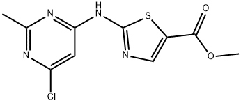 2-[(6-Chloro-2-Methyl-4-pyriMidinyl)aMino]-5-thiazolecarboxylic Acid Methyl Ester Struktur