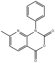 7-methyl-1-phenyl-1H-pyrido[2,3-d][1,3]oxazine-2,4-dione Struktur