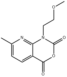 1-(2-methoxyethyl)-7-methyl-1H-pyrido[2,3-d][1,3]oxazine-2,4-dione Struktur