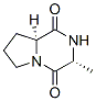 Pyrrolo[1,2-a]pyrazine-1,4-dione, hexahydro-3-methyl-, cis- (9CI) Struktur